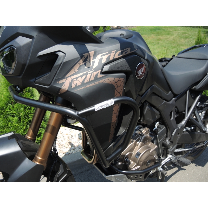 Engine guards RDMOTO matt black upper + lower for HONDA CRF 1000 L Africa Twin 2016-2019