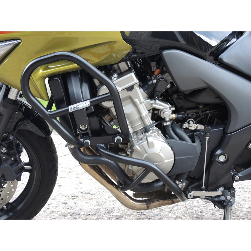Engine guards RDMOTO matt black upper + lower for HONDA CBF 600 / S 2008-2012