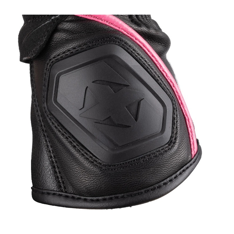 Rękawice motocyklowe damskie Oxford RP-5 3.0 czarno-biało-różowe