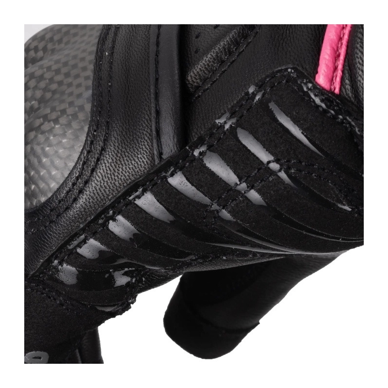 Rękawice motocyklowe damskie Oxford RP-5 3.0 czarno-biało-różowe