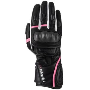Rękawice motocyklowe damskie Oxford RP-5 3.0 czarno-biało-różowe