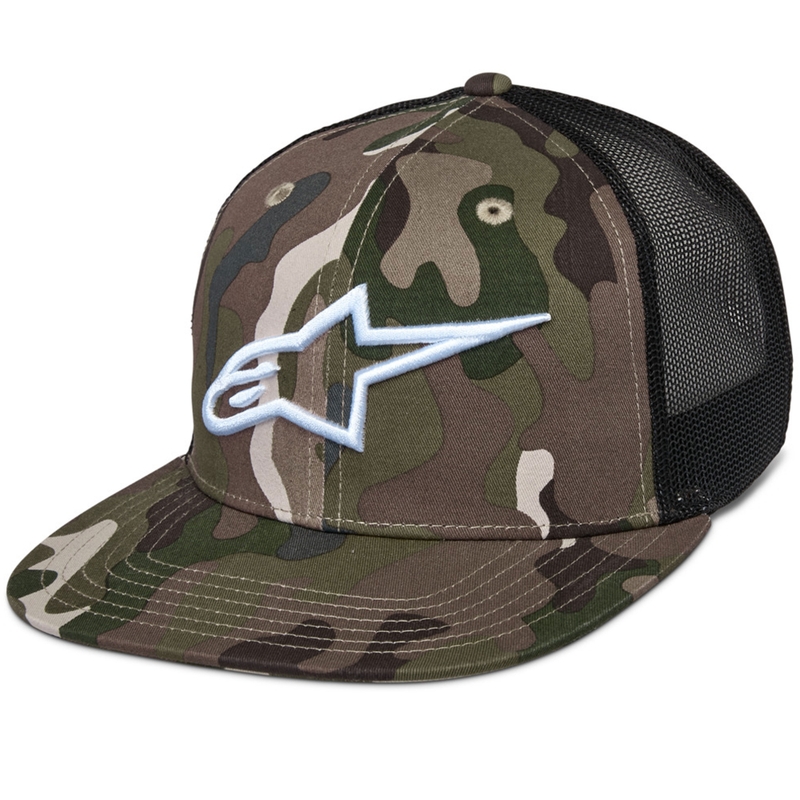 Czapka Alpinestars Corp w kolorze zielonym, kamuflażowo-czarnym