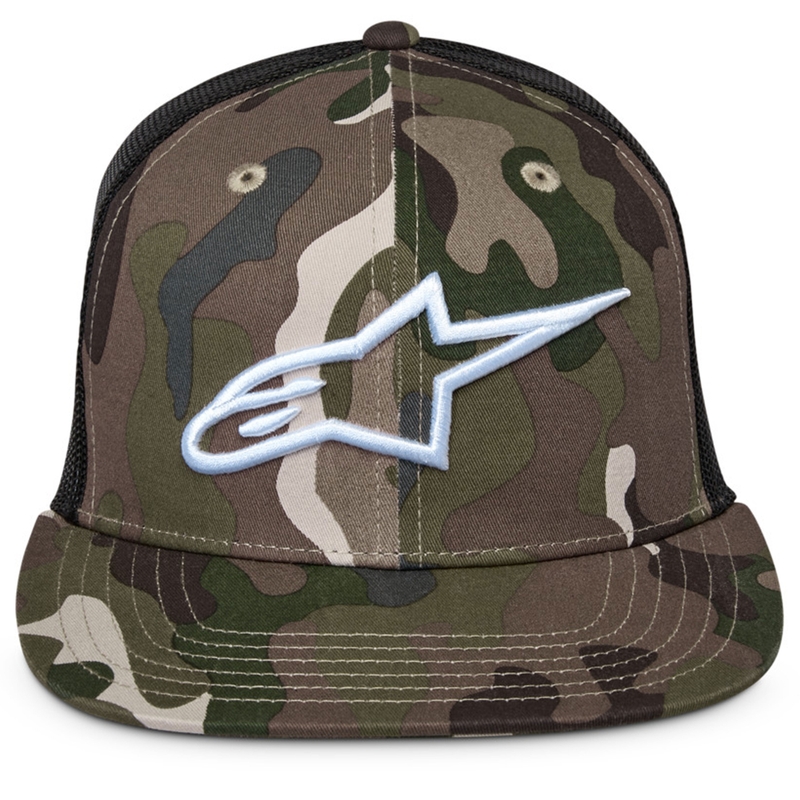 Czapka Alpinestars Corp w kolorze zielonym, kamuflażowo-czarnym