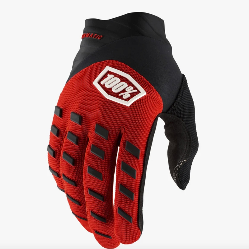 Rękawice motocrossowe dziecięce 100% Airmatic czerwono-czarne