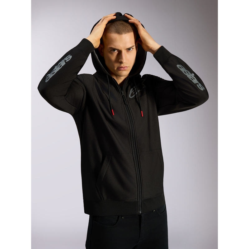 Bluza z kapturem Alpinestars Sessions 3 czarno-szara