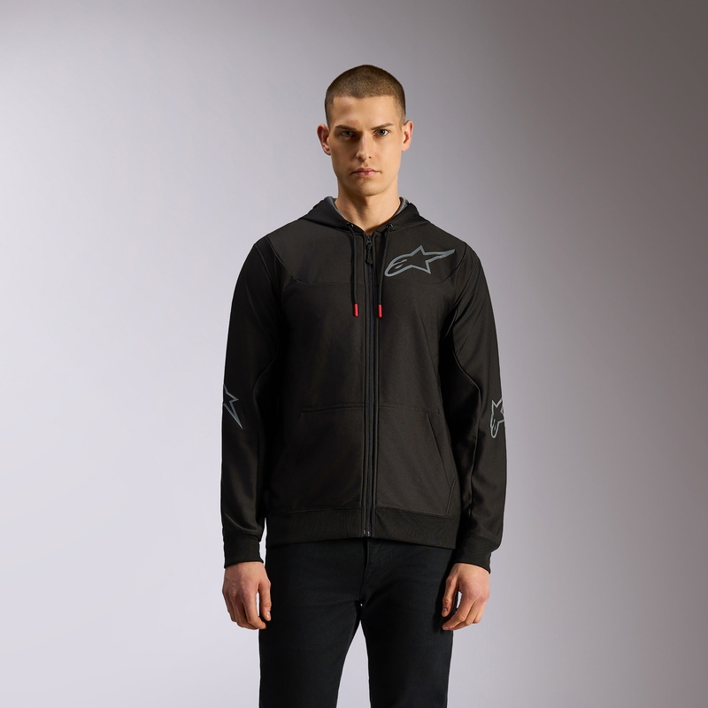 Bluza z kapturem Alpinestars Sessions 3 czarno-szara