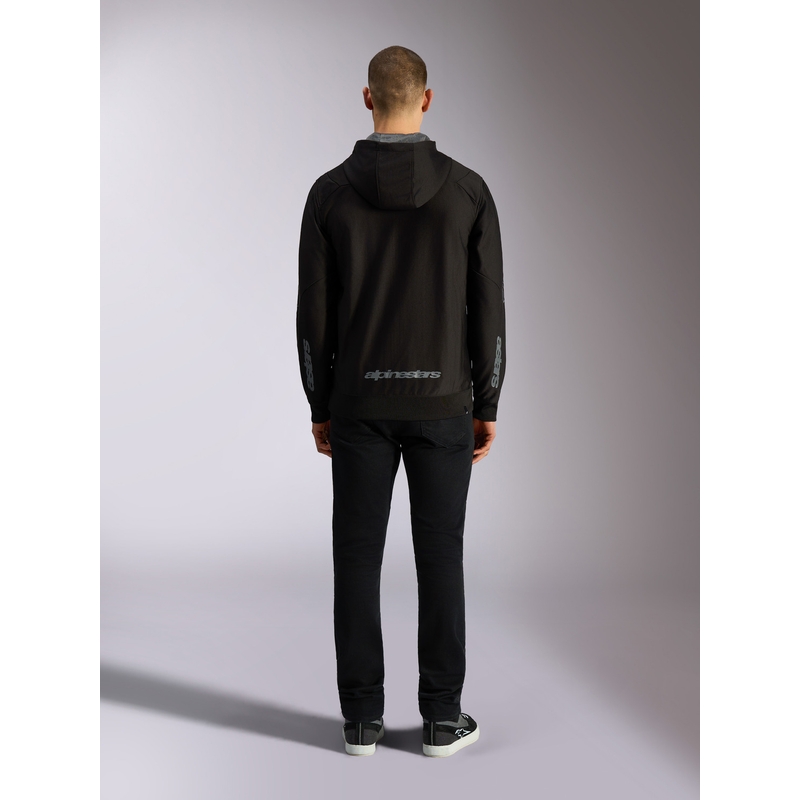 Bluza z kapturem Alpinestars Sessions 3 czarno-szara