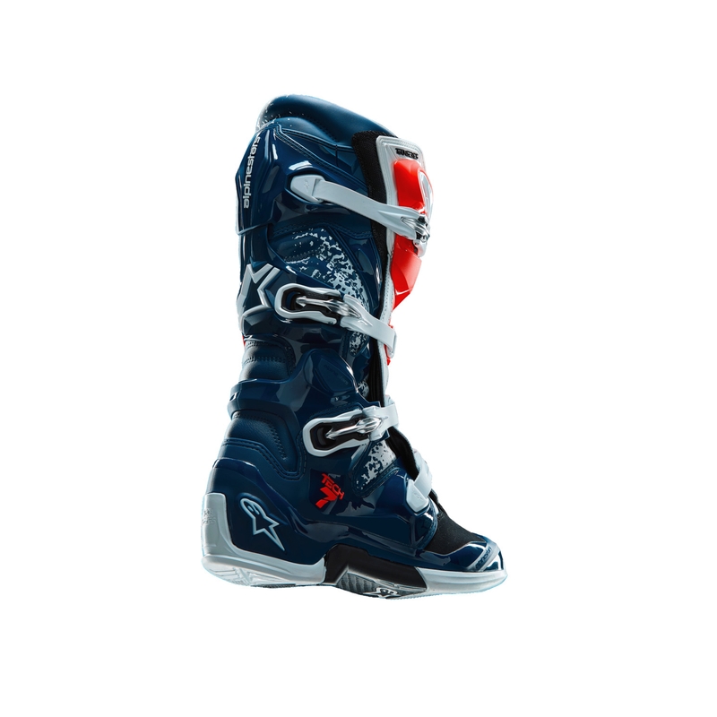 Buty motocrossowe Alpinestars TECH 7 UNITY czerwono-biało-niebieskie