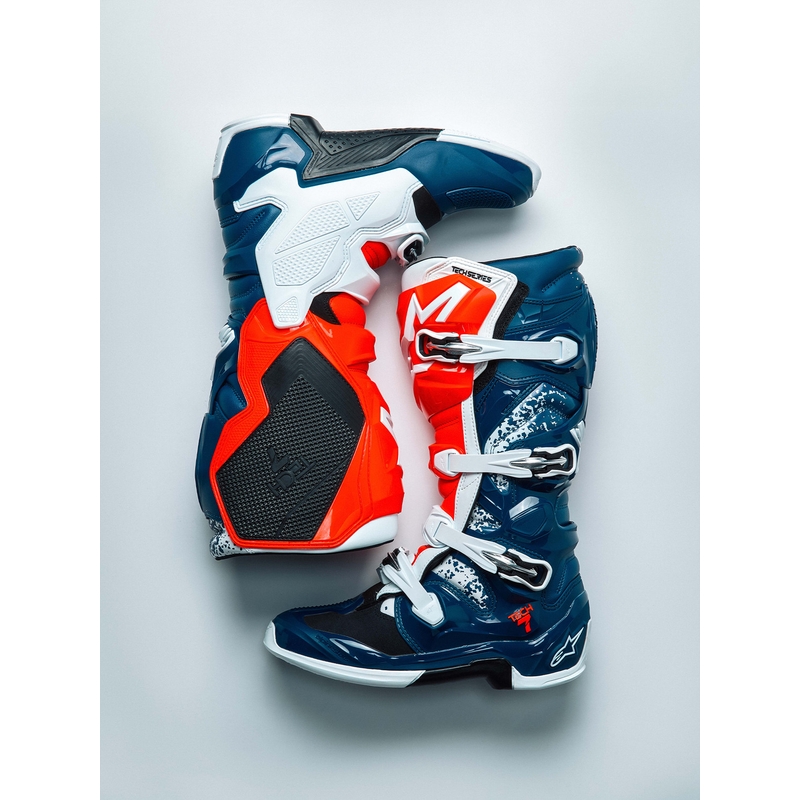 Buty motocrossowe Alpinestars TECH 7 UNITY czerwono-biało-niebieskie