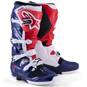 Buty motocrossowe Alpinestars TECH 7 UNITY czerwono-biało-niebieskie