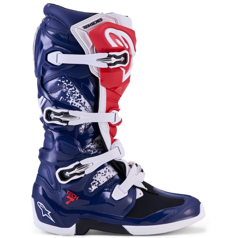 Buty motocrossowe Alpinestars TECH 7 UNITY czerwono-biało-niebieskie