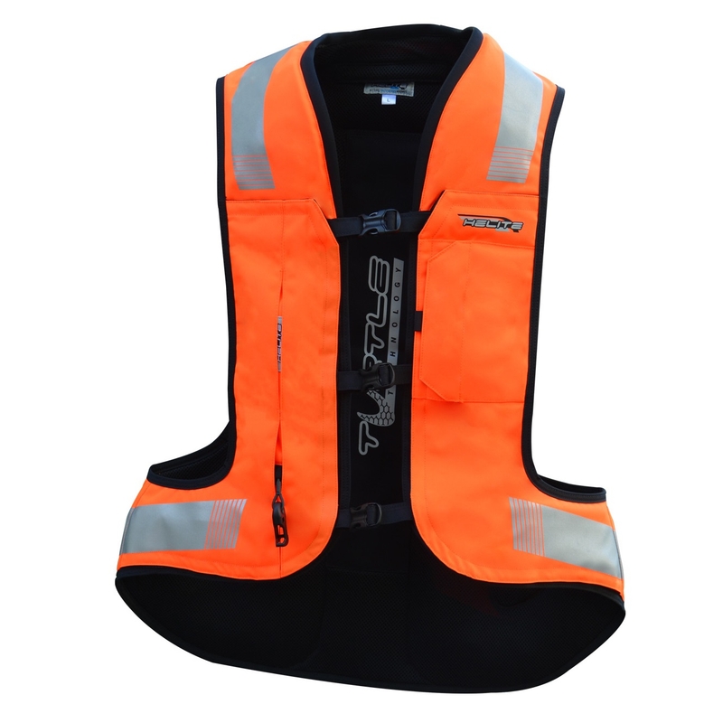 Kamizelka z poduszką powietrzną HELITE Turtle 2 fluo pomarańczowa