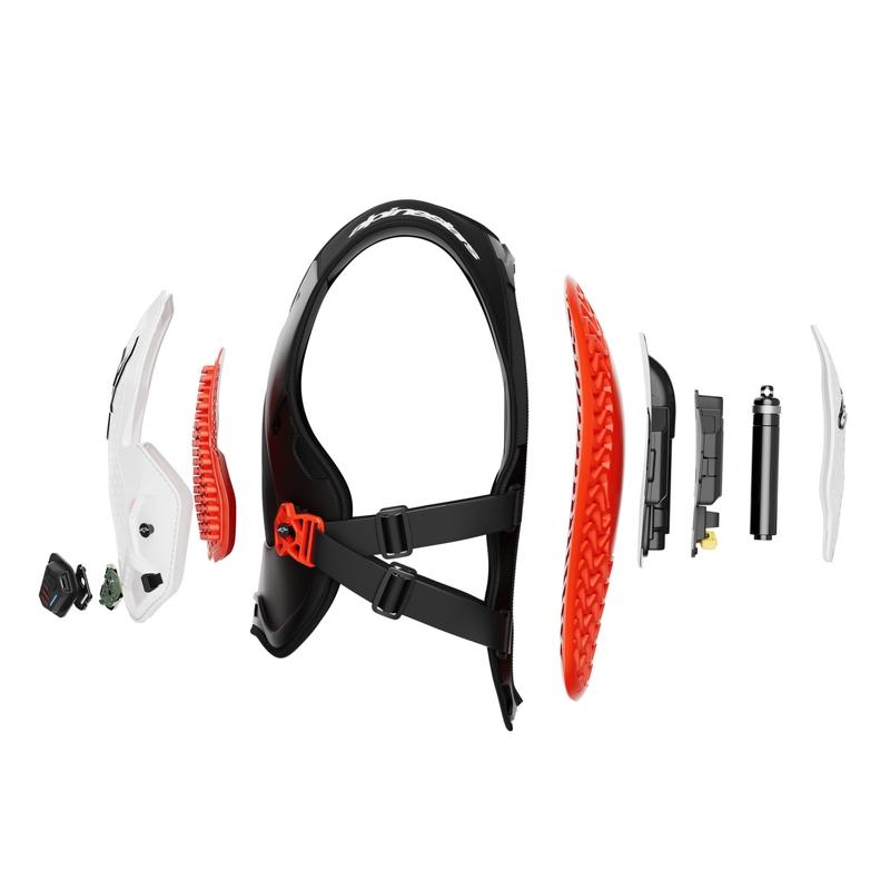 Kamizelka z poduszką powietrzną Alpinestars TECH-AIR®MX Plasma w kolorze biało-czarno-czerwonym