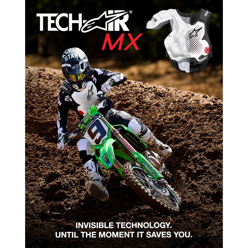 Kamizelka z poduszką powietrzną Alpinestars TECH-AIR®MX Plasma w kolorze biało-czarno-czerwonym