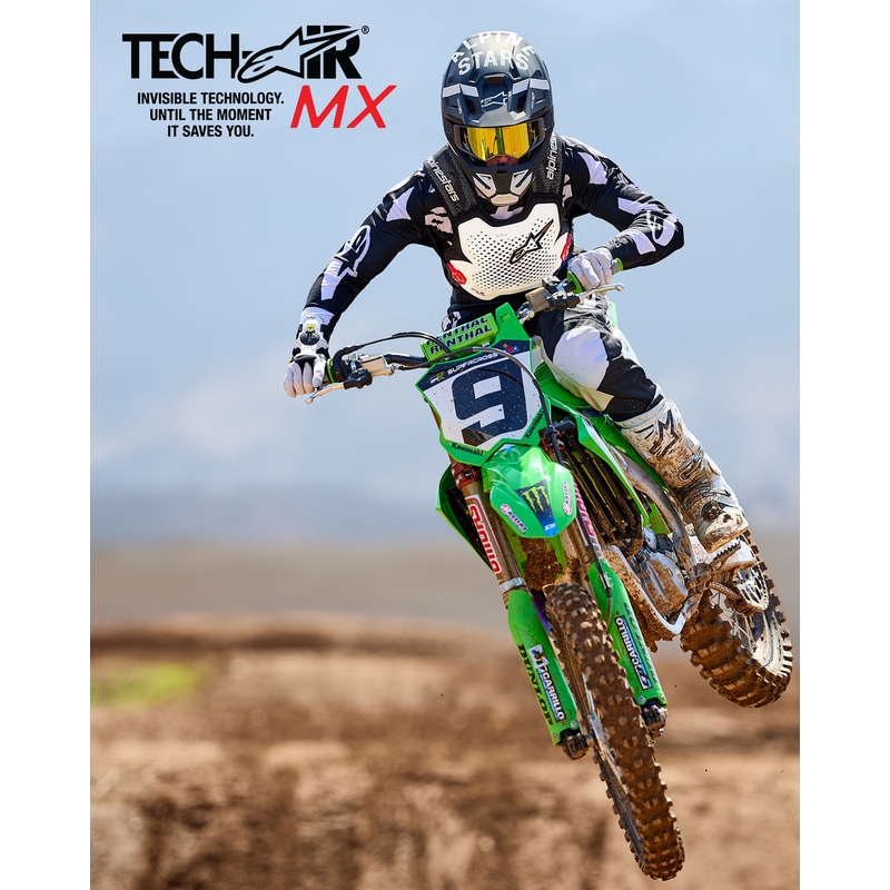 Kamizelka z poduszką powietrzną Alpinestars TECH-AIR®MX Plasma w kolorze biało-czarno-czerwonym