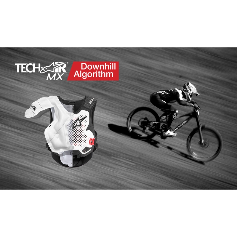 Kamizelka z poduszką powietrzną Alpinestars TECH-AIR®MX Plasma w kolorze biało-czarno-czerwonym