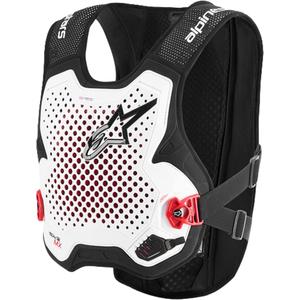Kamizelka z poduszką powietrzną Alpinestars TECH-AIR®MX Plasma w kolorze biało-czarno-czerwonym