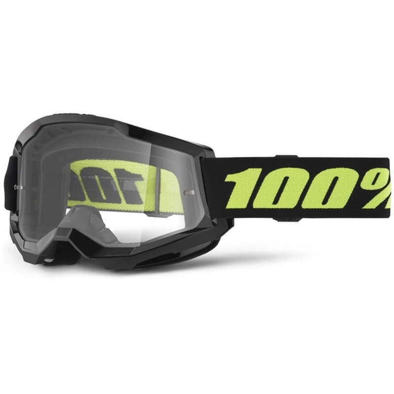 Gogle motocrossowe 100% STRATA 2 New Solar (przezroczyste pleksi)
