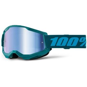 Gogle motocrossowe 100% STRATA 2 New Stone blue (niebieskie pleksi)