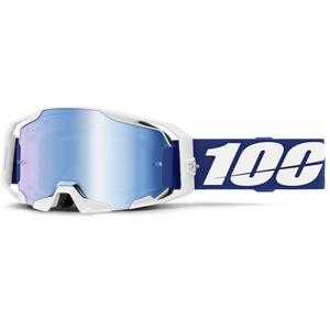 Gogle motocrossowe 100% ARmatic niebieskie z niebieską plexi
