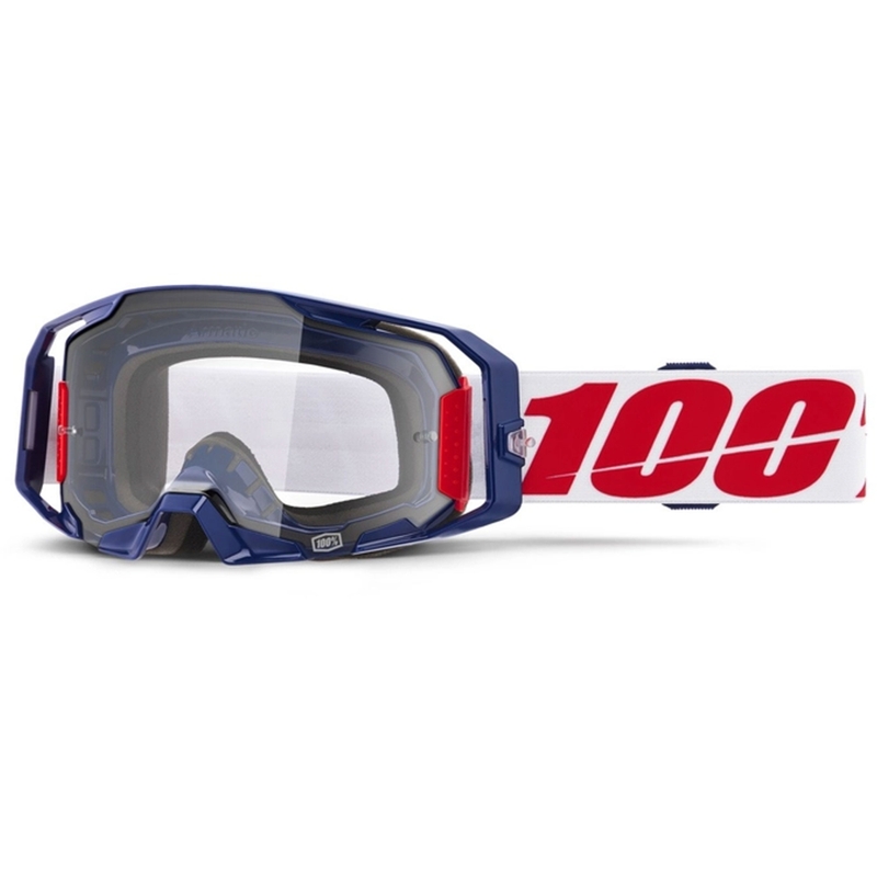 Gogle motocrossowe 100% ARmatic Mach Z z przezroczystą plexi