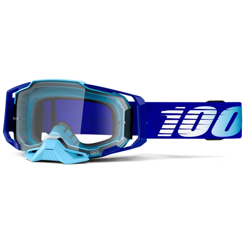 Gogle 100% ARMEGA Royal niebieskie (przezroczysta szyba)