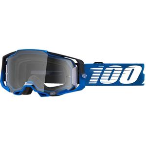 Gogle motocrossowe 100% ARMEGA Rockchuck ciemnoniebieskie (clear plexi)