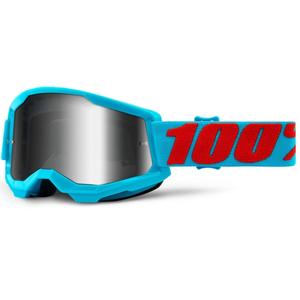 Gogle motocrossowe 100% STRATA 2 Summit blue (silver mirrored plexi)