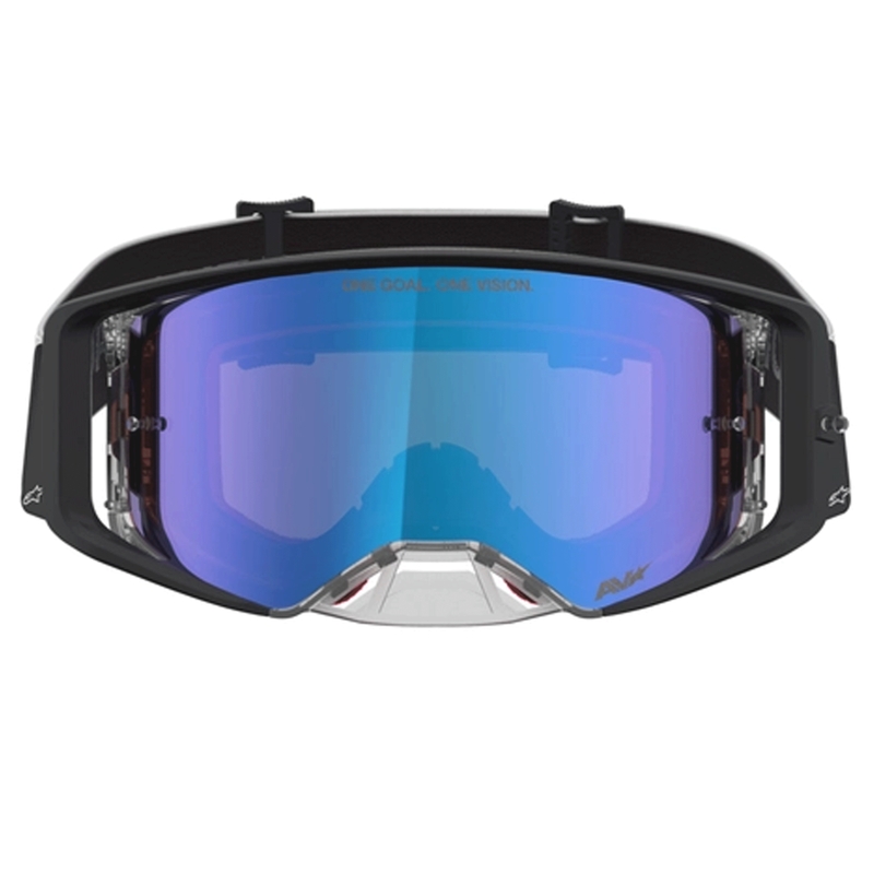 Gogle motocrossowe Alpinestars Supertech Atrox czarno-srebrne