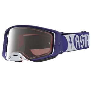 Gogle motocrossowe Alpinestars Supertech Atrox niebiesko-białe