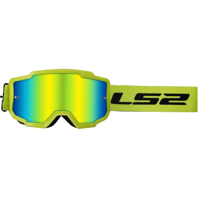 Gogle motocrossowe LS2 Charger HV żółte z irydową pleksi