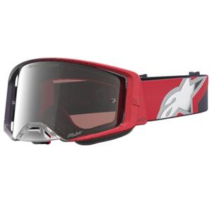 Gogle motocrossowe Alpinestars Supertech czarno-czerwone