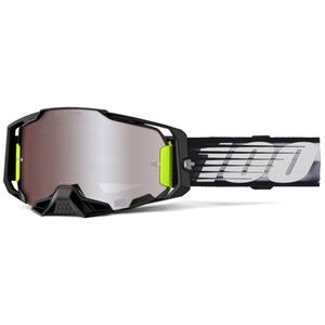 Gogle motocrossowe 100% ARMEGA Lightspeed ze srebrną plexi HIPER