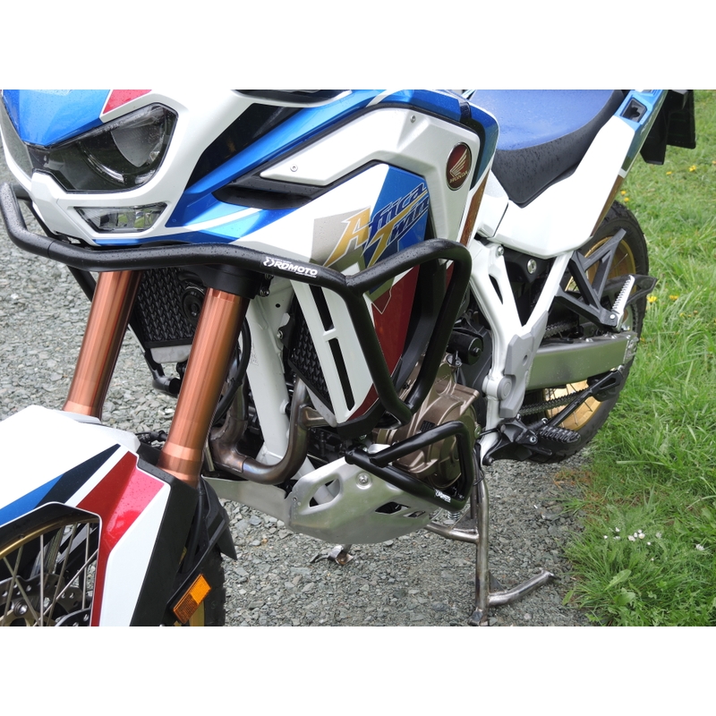 Engine guards RDMOTO black upper + lower for HONDA CRF 1100 L Africa Twin 2020-2023
