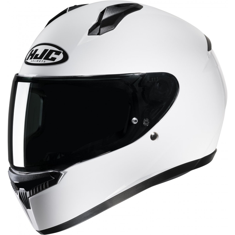 Kask motocyklowy integralny HJC C10 Solid biały - II gatunek - II. jakość