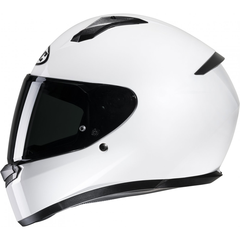 Kask motocyklowy integralny HJC C10 Solid biały - II gatunek - II. jakość