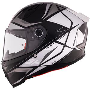 Kask motocyklowy integralny MT REVENGE 2 S HATAX B2 czarno-szaro-biały - II gatunek - II. jakość