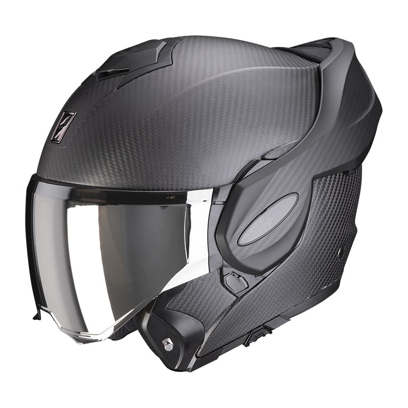Kask typu flip-up Scorpion EXO-TECH EVO Carbon, matowa czerń - II gatunek - II. jakość