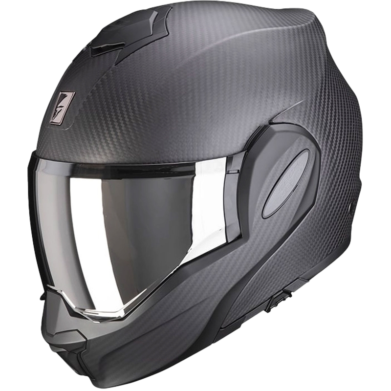 Kask typu flip-up Scorpion EXO-TECH EVO Carbon, matowa czerń - II gatunek - II. jakość
