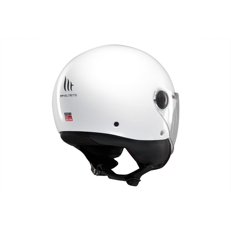 Kask motocyklowy otwarty MT Street S błyszczący biały - II. jakość