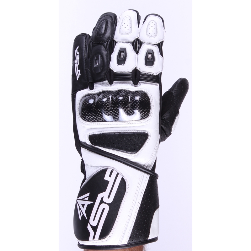 Rękawice motocyklowe RSA Colorado czarno-białe wyprzedaż