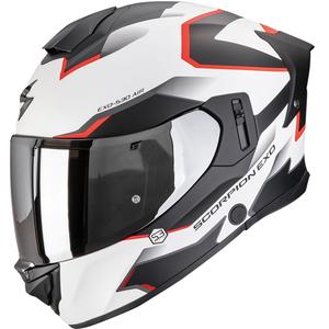 Kask motocyklowy integralny Scorpion EXO-530 Air Clip matowy biało-czarno-czerwony - II. jakość