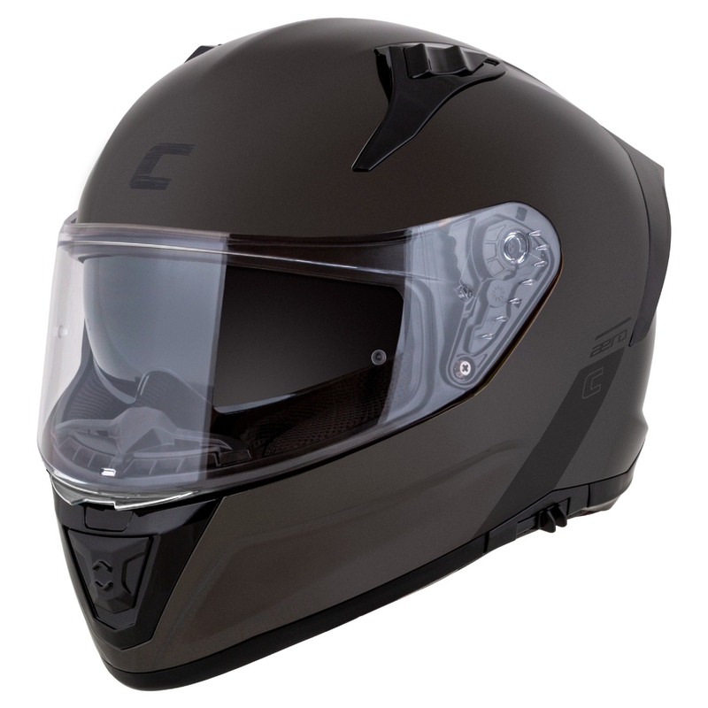 Kask motocyklowy Cassida Aero Super Mono Full Face Glossy Black Chrome-Black - II. jakość