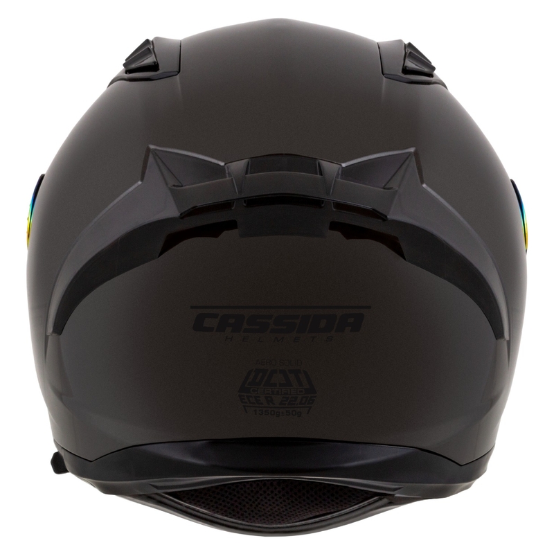 Kask motocyklowy Cassida Aero Super Mono Full Face Glossy Black Chrome-Black - II. jakość