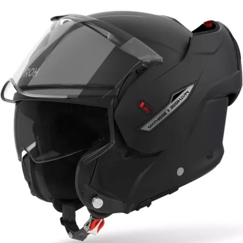 Kask motocyklowy Airoh Mathisse 2 Color z klapką, matowo czarny - II. jakość