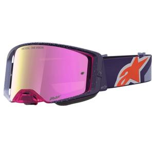 Okulary motocrossowe Alpinestars Supertech Hiten fioletowo-czerwone