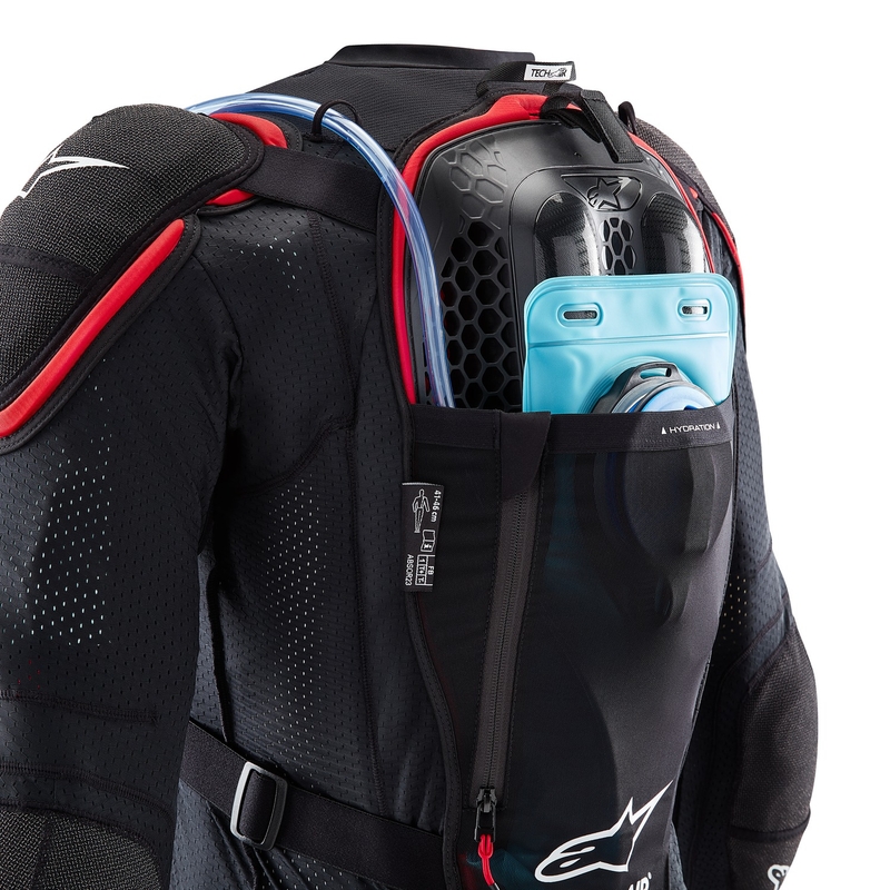 Kamizelka Alpinestars TECH-AIR®OFF-ROAD z systemem poduszek powietrznych czarno-czerwona - II. jakość