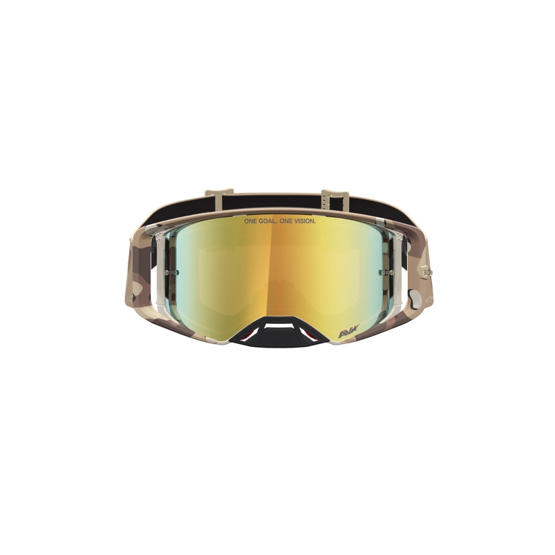 Gogle motocrossowe Alpinestars Supertech Lone w kamuflażu piaskowym