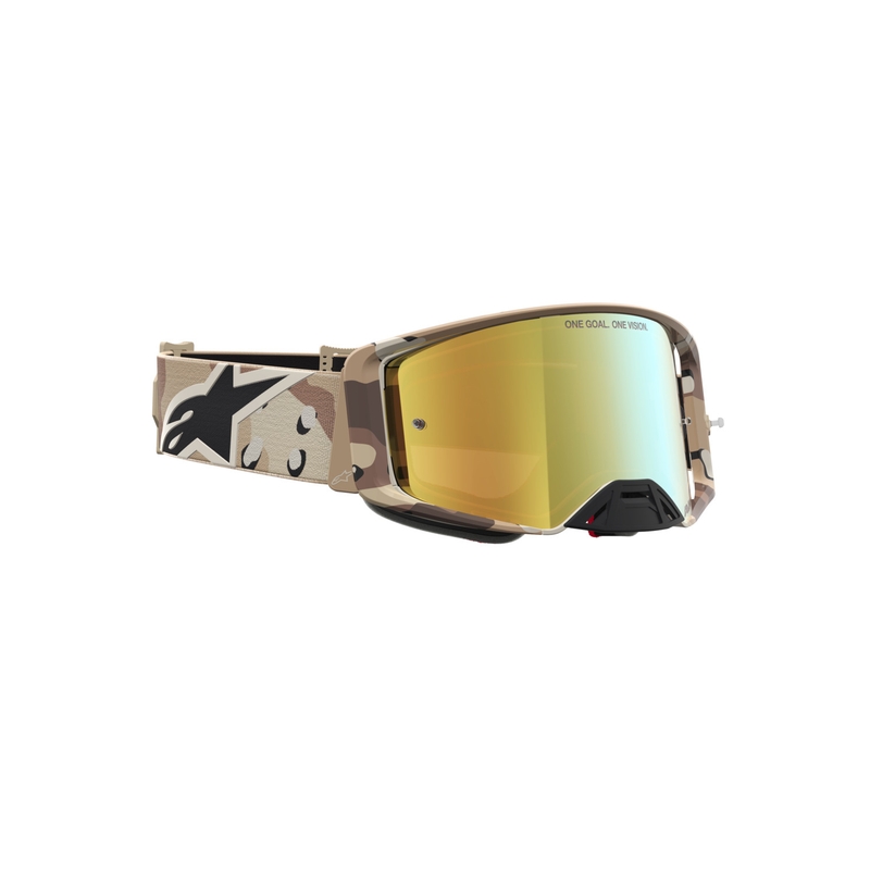 Gogle motocrossowe Alpinestars Supertech Lone w kamuflażu piaskowym