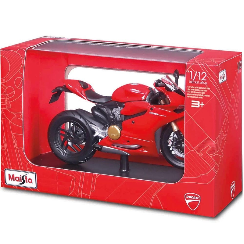 Motocykl Maisto Ducati 1199 Panigale model 1:12 czerwony